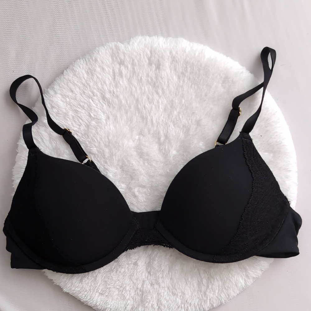 Pepper 36AA Elegant Black Lace Bra